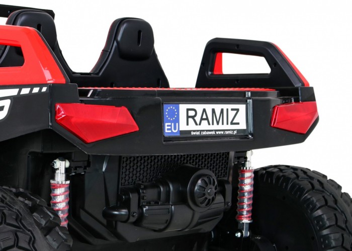 Buggy Clash na akumulator dla 2 dzieci Czerwony + Pilot + Napęd 4x4 + Regulacja siedzenia + Radio MP3 + LED-14 6673 