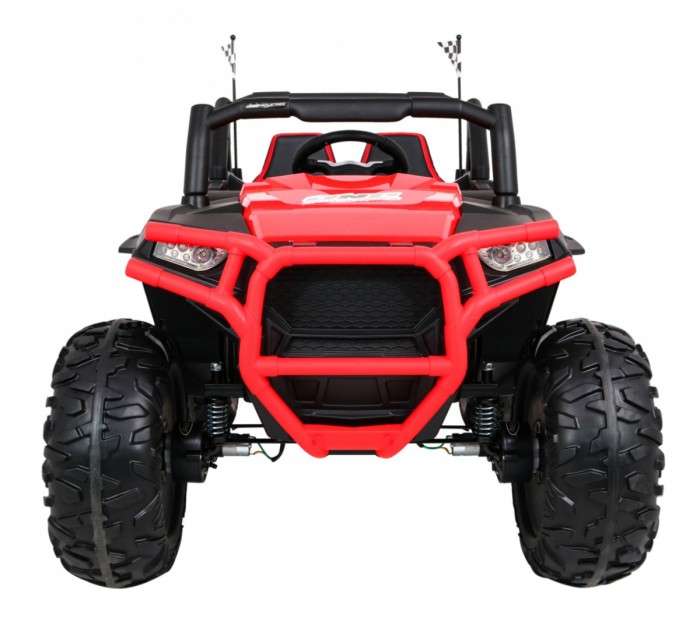 Buggy Racer dla dzieci Czerwony + Napęd 4x4 + Pilot + Wolny Start + Bagażnik + EVA + LED MP3-3 6674 