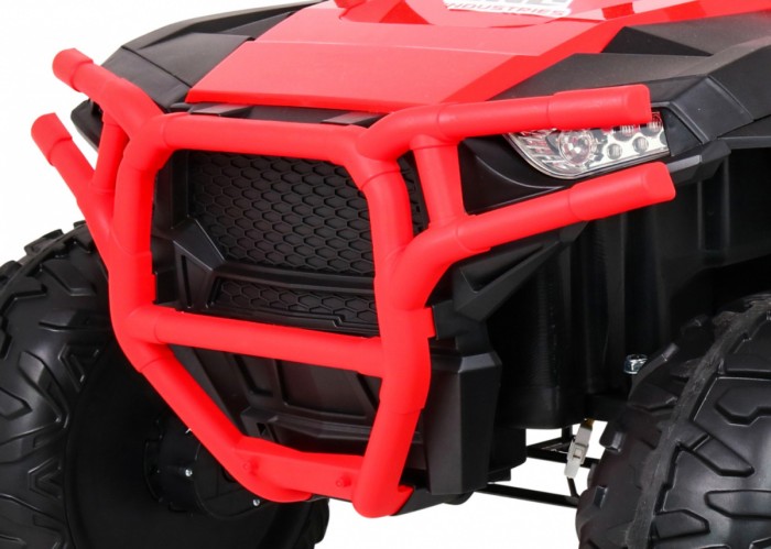 Buggy Racer dla dzieci Czerwony + Napęd 4x4 + Pilot + Wolny Start + Bagażnik + EVA + LED MP3-10 6674 