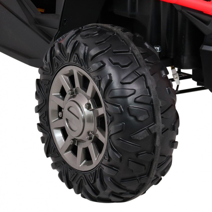 Buggy Racer dla dzieci Czerwony + Napęd 4x4 + Pilot + Wolny Start + Bagażnik + EVA + LED MP3-15 6674 
