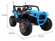 Buggy Racer dla dzieci Niebieski + Napęd 4x4 + Pilot + Wolny Start + Bagażnik + EVA + LED MP3-2 6675 