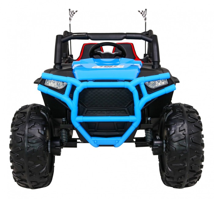 Buggy Racer dla dzieci Niebieski + Napęd 4x4 + Pilot + Wolny Start + Bagażnik + EVA + LED MP3-3 6675 