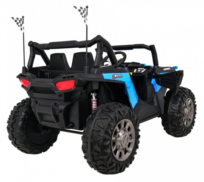 Buggy Racer dla dzieci Niebieski + Napęd 4x4 + Pilot + Wolny Start + Bagażnik + EVA + LED MP3-9 6675 