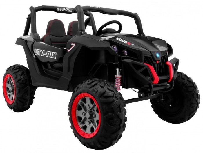 Buggy SuperStar dla dzieci Czarny + MP4 + Napęd 4x4 + Pilot + Bagażnik + LED + Blokada drzwi-2 6677 