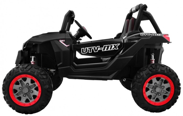 Buggy SuperStar dla dzieci Czarny + MP4 + Napęd 4x4 + Pilot + Bagażnik + LED + Blokada drzwi-4 6677 