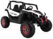 Buggy SuperStar dla dzieci Biały + Napęd 4x4 + Pilot + Bagażnik + MP3 LED + Blokada drzwi-7 6681 
