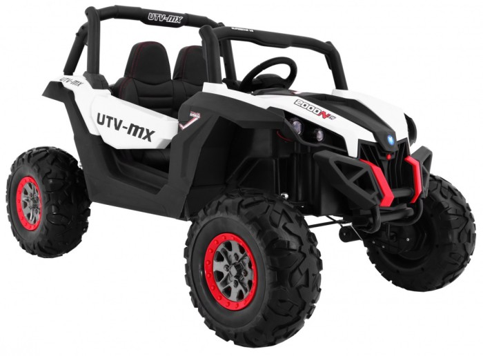 Buggy SuperStar dla dzieci Biały + Napęd 4x4 + Pilot + Bagażnik + MP3 LED + Blokada drzwi-7 6681 