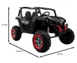 Buggy SuperStar dla dzieci Czarny + Napęd 4x4 + Pilot + Bagażnik + MP3 LED + Blokada drzwi-2 6682 
