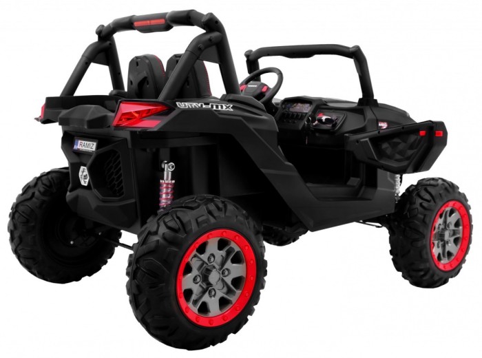 Buggy SuperStar dla dzieci Czarny + Napęd 4x4 + Pilot + Bagażnik + MP3 LED + Blokada drzwi-8 6682 