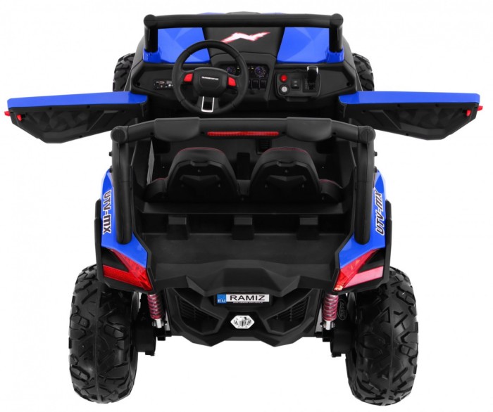 Buggy SuperStar dla dzieci Niebieski + Napęd 4x4 + Pilot + Bagażnik + MP3 LED + Blokada drzwi-6 6685 