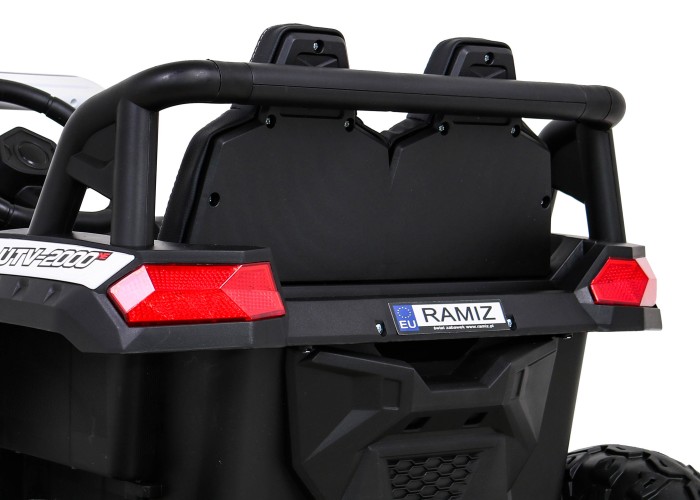 Buggy UTV 2000M Racing Auto na akumulator Biały + MP3 Dźwięki Światła + Pilot + Wolny Start-6 6688 