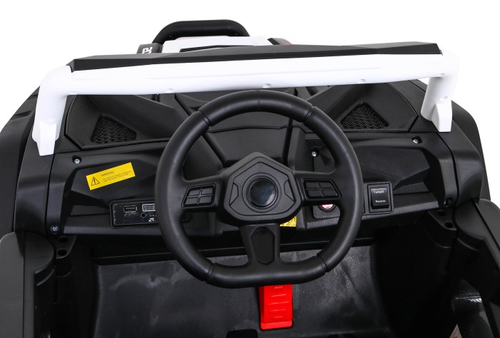 Buggy UTV 2000M Racing Auto na akumulator Biały + MP3 Dźwięki Światła + Pilot + Wolny Start-8 6688 