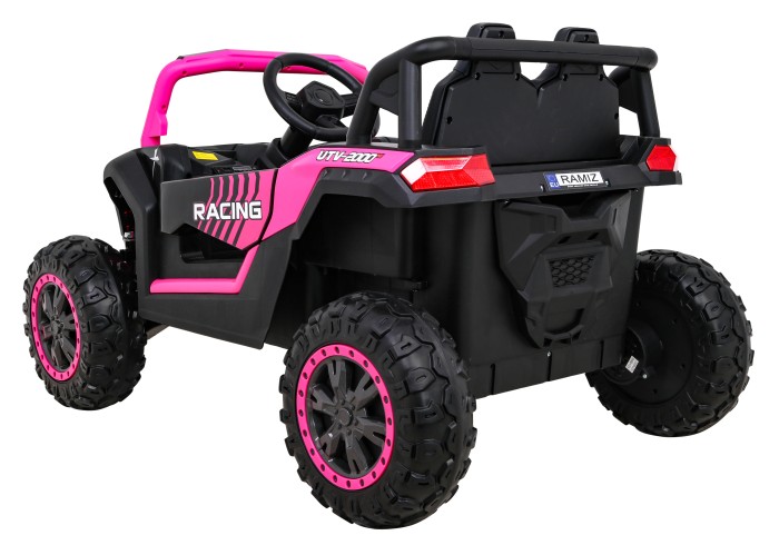 Buggy UTV 2000M Racing Auto na akumulator Różowy + MP3 Dźwięki Światła + Pilot + Wolny Start-5 6690 