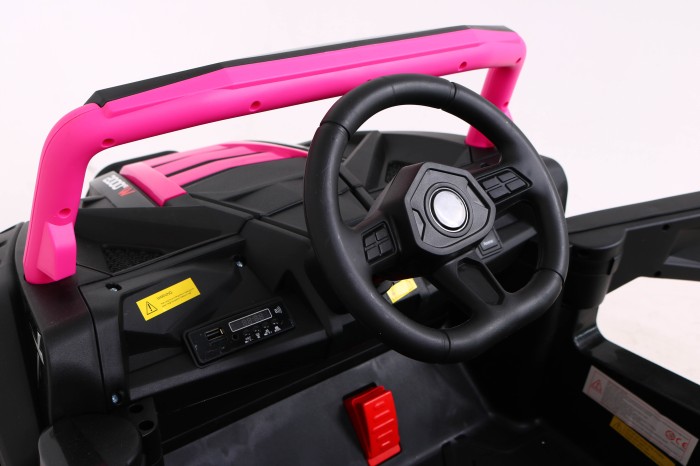 Buggy UTV 2000M Racing Auto na akumulator Różowy + MP3 Dźwięki Światła + Pilot + Wolny Start-10 6690 