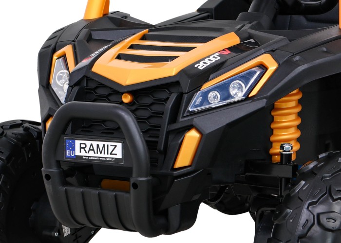 Buggy UTV 2000M Racing Auto na akumulator Złoty + MP3 Dźwięki Światła + Pilot + Wolny Start-3 6691 