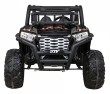 Buggy UTV Terenówka dla dzieci Czarny + Pilot + Bagażnik + Wolny Start + EVA + MP3 LED-3 6692 