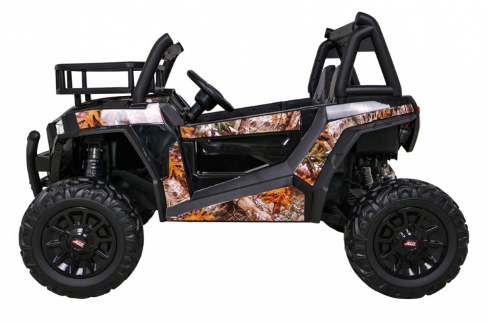 Buggy UTV Terenówka dla dzieci Czarny + Pilot + Bagażnik + Wolny Start + EVA + MP3 LED-4 6692 