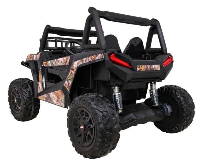 Buggy UTV Terenówka dla dzieci Czarny + Pilot + Bagażnik + Wolny Start + EVA + MP3 LED-5 6692 