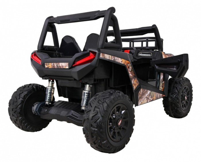 Buggy UTV Terenówka dla dzieci Czarny + Pilot + Bagażnik + Wolny Start + EVA + MP3 LED-7 6692 