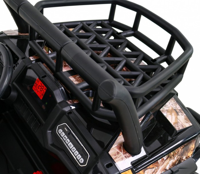 Buggy UTV Terenówka dla dzieci Czarny + Pilot + Bagażnik + Wolny Start + EVA + MP3 LED-11 6692 