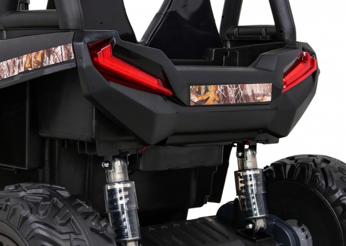 Buggy UTV Terenówka dla dzieci Czarny + Pilot + Bagażnik + Wolny Start + EVA + MP3 LED-13 6692 