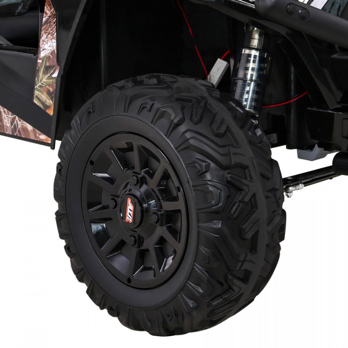 Buggy UTV Terenówka dla dzieci Czarny + Pilot + Bagażnik + Wolny Start + EVA + MP3 LED-14 6692 