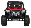 Buggy UTV Terenówka dla dzieci Czerwony + Pilot + Bagażnik + Wolny Start + EVA + MP3 LED-3 6693 