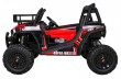 Buggy UTV Terenówka dla dzieci Czerwony + Pilot + Bagażnik + Wolny Start + EVA + MP3 LED-4 6693 