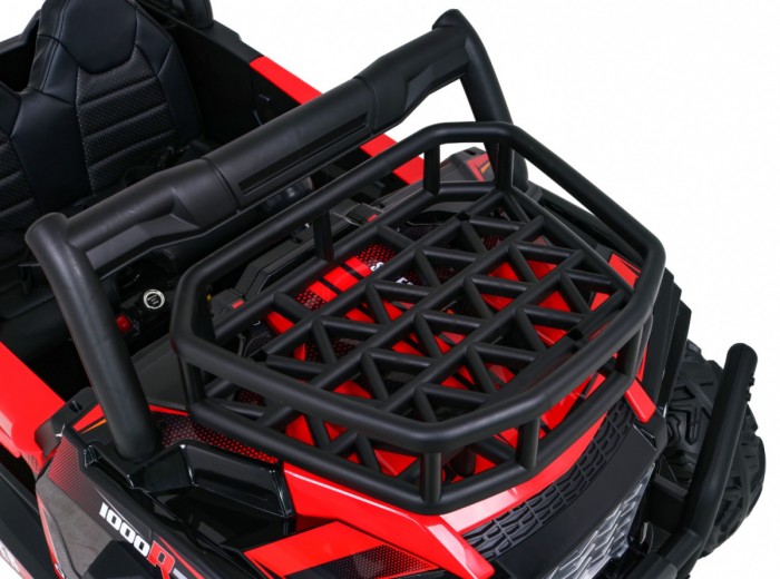Buggy UTV Terenówka dla dzieci Czerwony + Pilot + Bagażnik + Wolny Start + EVA + MP3 LED-15 6693 