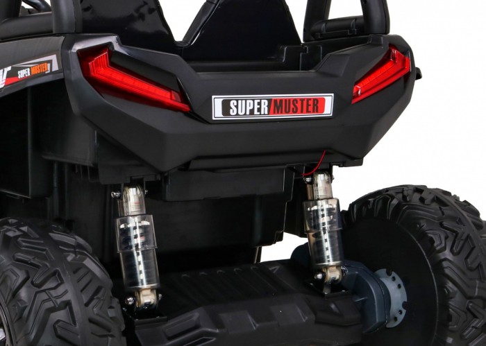 Buggy UTV Terenówka dla dzieci Czerwony + Pilot + Bagażnik + Wolny Start + EVA + MP3 LED-17 6693 