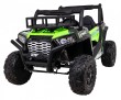 Buggy UTV Terenówka dla dzieci Zielony + Pilot + Bagażnik + Wolny Start + EVA + MP3 LED-1 6694 