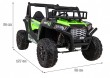 Buggy UTV Terenówka dla dzieci Zielony + Pilot + Bagażnik + Wolny Start + EVA + MP3 LED-2 6694 