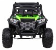 Buggy UTV Terenówka dla dzieci Zielony + Pilot + Bagażnik + Wolny Start + EVA + MP3 LED-3 6694 