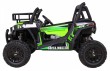Buggy UTV Terenówka dla dzieci Zielony + Pilot + Bagażnik + Wolny Start + EVA + MP3 LED-4 6694 