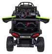 Buggy UTV Terenówka dla dzieci Zielony + Pilot + Bagażnik + Wolny Start + EVA + MP3 LED-6 6694 