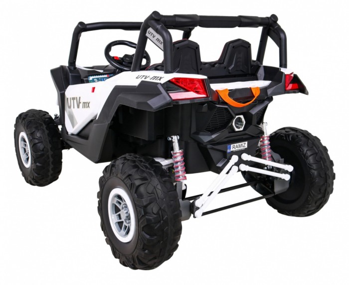 Buggy UTV-MX na akumulator dla dzieci Biały + Napęd 4x4 + Pilot + Audio LED + Schowek + EVA + Wolny Start-5 6695 