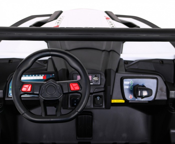 Buggy UTV-MX na akumulator dla dzieci Biały + Napęd 4x4 + Pilot + Audio LED + Schowek + EVA + Wolny Start-7 6695 