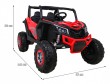 Buggy UTV-MX na akumulator dla dzieci Czerwony + Napęd 4x4 + Pilot + Audio LED + Schowek + EVA + Wolny Start-2 6696 