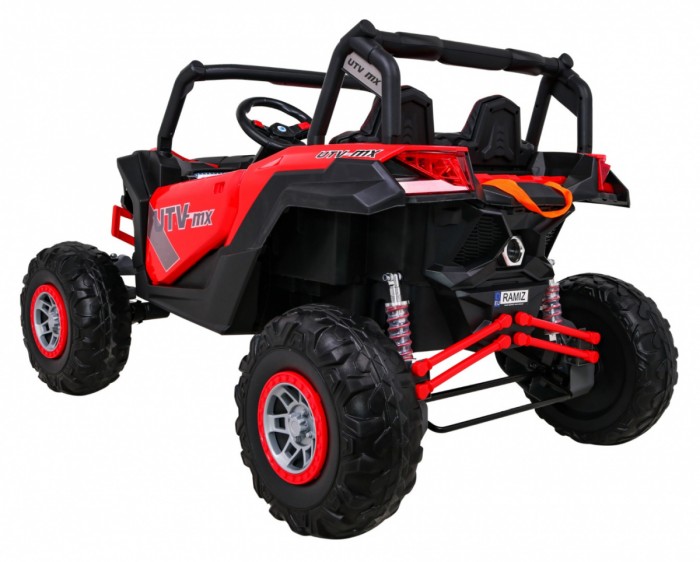 Buggy UTV-MX na akumulator dla dzieci Czerwony + Napęd 4x4 + Pilot + Audio LED + Schowek + EVA + Wolny Start-5 6696 
