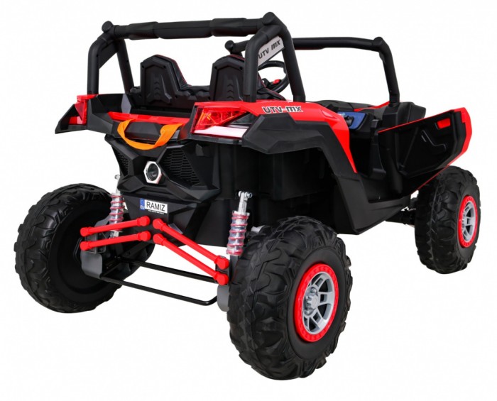 Buggy UTV-MX na akumulator dla dzieci Czerwony + Napęd 4x4 + Pilot + Audio LED + Schowek + EVA + Wolny Start-10 6696 