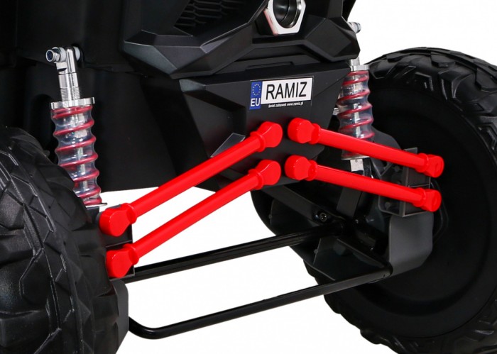 Buggy UTV-MX na akumulator dla dzieci Czerwony + Napęd 4x4 + Pilot + Audio LED + Schowek + EVA + Wolny Start-14 6696 