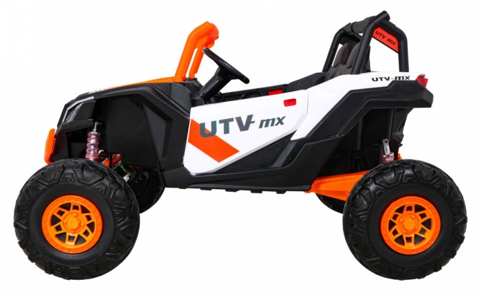Buggy UTV-MX na akumulator dla dzieci Pomarańczowy + Napęd 4x4 + Pilot + Audio LED + Schowek + EVA + Wolny Start-4 6698 