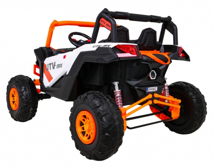 Buggy UTV-MX na akumulator dla dzieci Pomarańczowy + Napęd 4x4 + Pilot + Audio LED + Schowek + EVA + Wolny Start-5 6698 