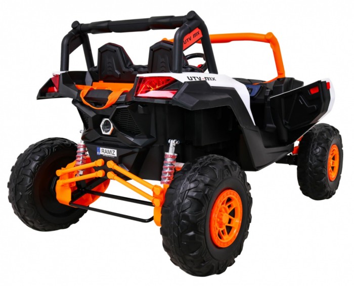 Buggy UTV-MX na akumulator dla dzieci Pomarańczowy + Napęd 4x4 + Pilot + Audio LED + Schowek + EVA + Wolny Start-9 6698 