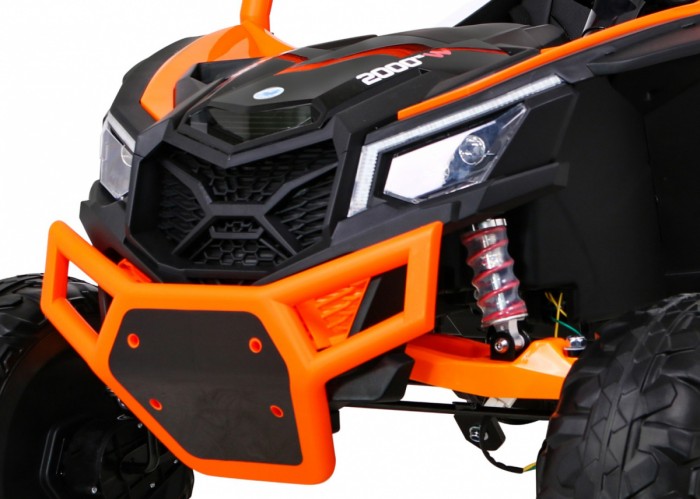 Buggy UTV-MX na akumulator dla dzieci Pomarańczowy + Napęd 4x4 + Pilot + Audio LED + Schowek + EVA + Wolny Start-12 6698 