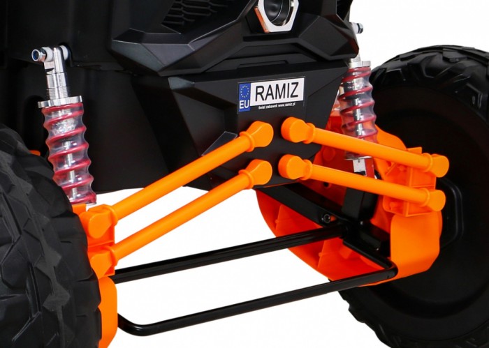 Buggy UTV-MX na akumulator dla dzieci Pomarańczowy + Napęd 4x4 + Pilot + Audio LED + Schowek + EVA + Wolny Start-14 6698 