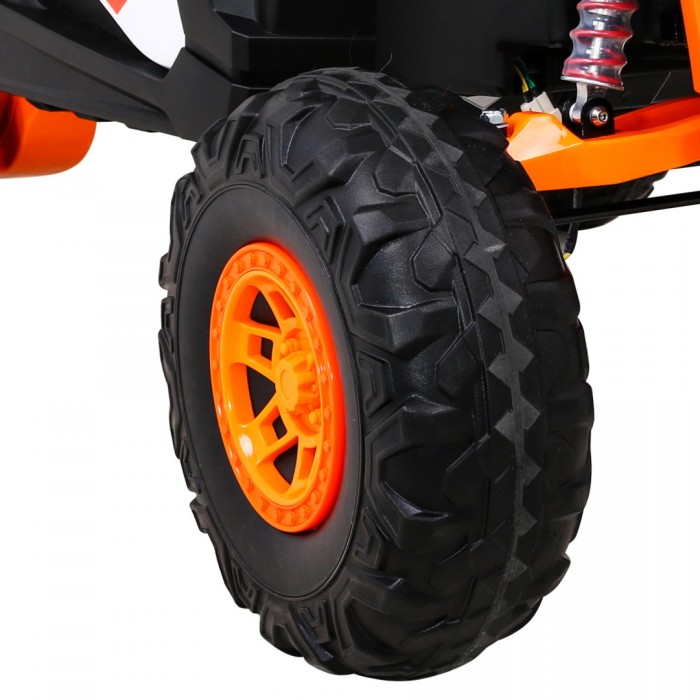 Buggy UTV-MX na akumulator dla dzieci Pomarańczowy + Napęd 4x4 + Pilot + Audio LED + Schowek + EVA + Wolny Start-17 6698 