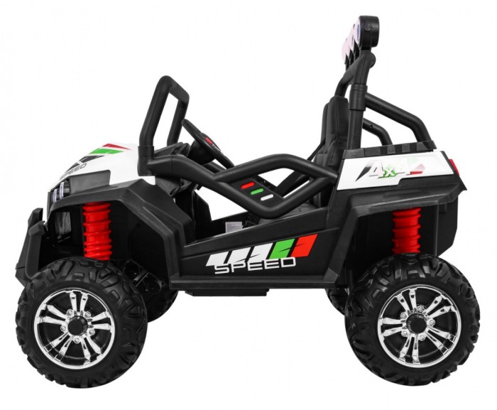Terenowe Grand Buggy Lift dla dzieci Biały + Napęd 4x4 + Pilot + Bagażnik + Radio MP3 + LED-4 6699 