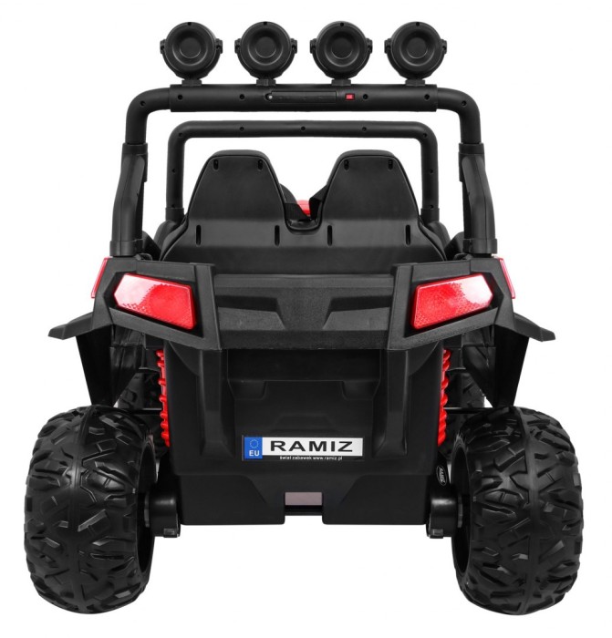Terenowe Grand Buggy Lift dla dzieci Czerwony + Napęd 4x4 + Pilot + Bagażnik + Radio MP3 + LED-6 6700 