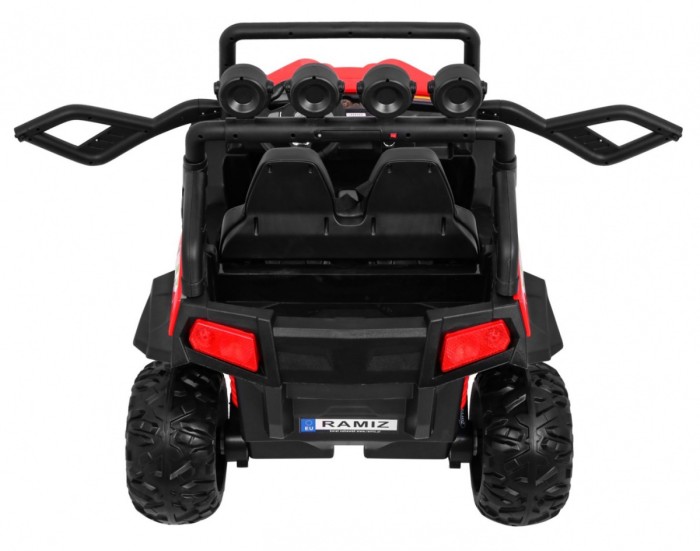Terenowe Grand Buggy Lift dla dzieci Czerwony + Napęd 4x4 + Pilot + Bagażnik + Radio MP3 + LED-9 6700 